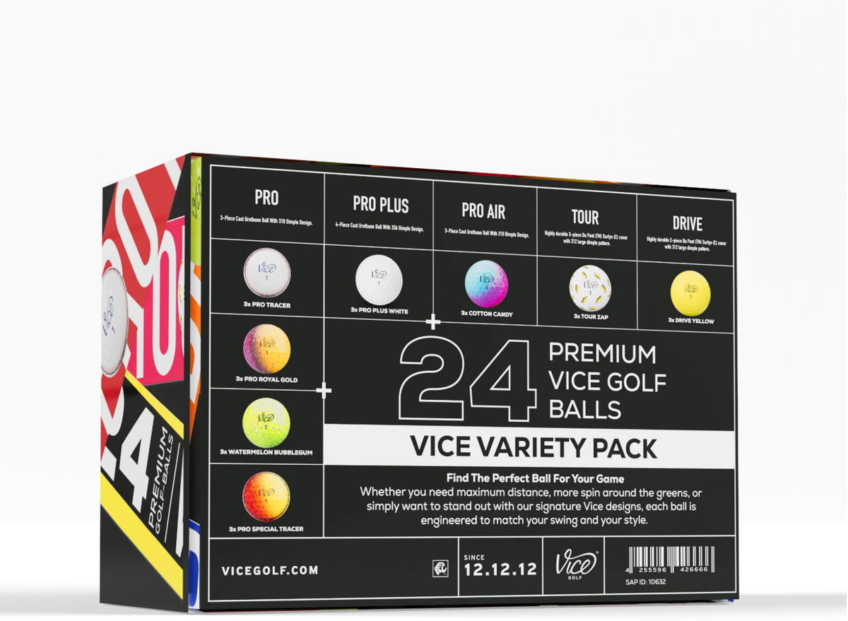 Vice Golf 24-Ball Variety Pack – 24 Golfballen