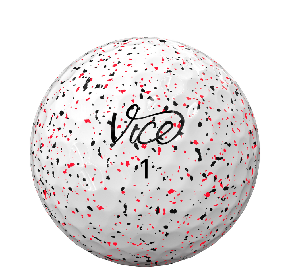 Vice Pro Air Drip Red Black Golfballen – 12 Stuks (Dozijn)