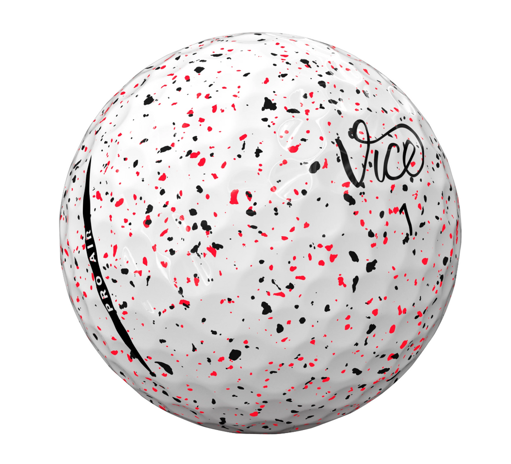 Vice Pro Air Drip Red Black Golfballen – 12 Stuks (Dozijn)