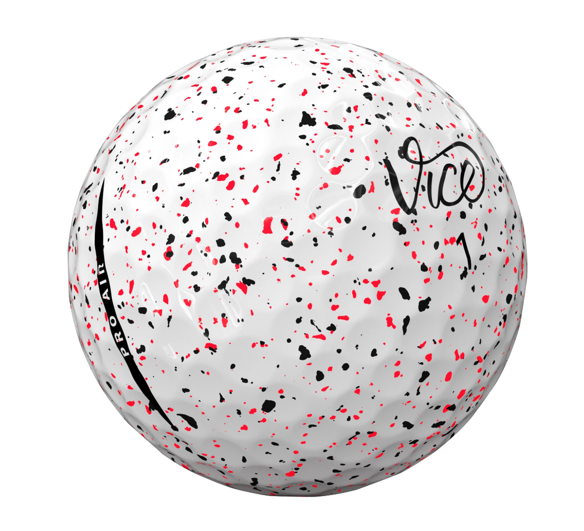 Vice Pro Air Drip Red Black Golfballen – 12 Stuks (Dozijn)