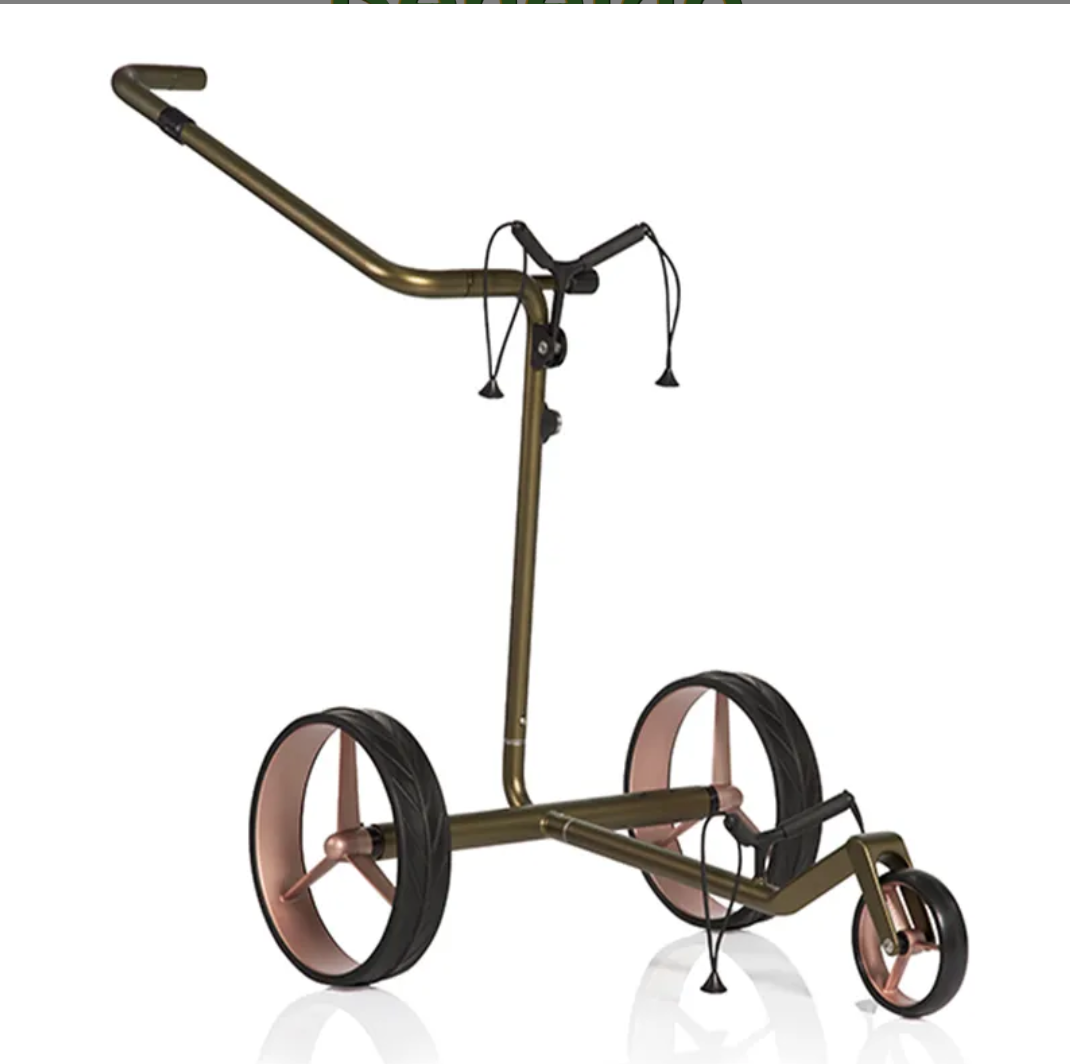 JuCad Carbon Travel Verde 3.0 Elektrische Golftrolley – Verde Black / Verde Rose