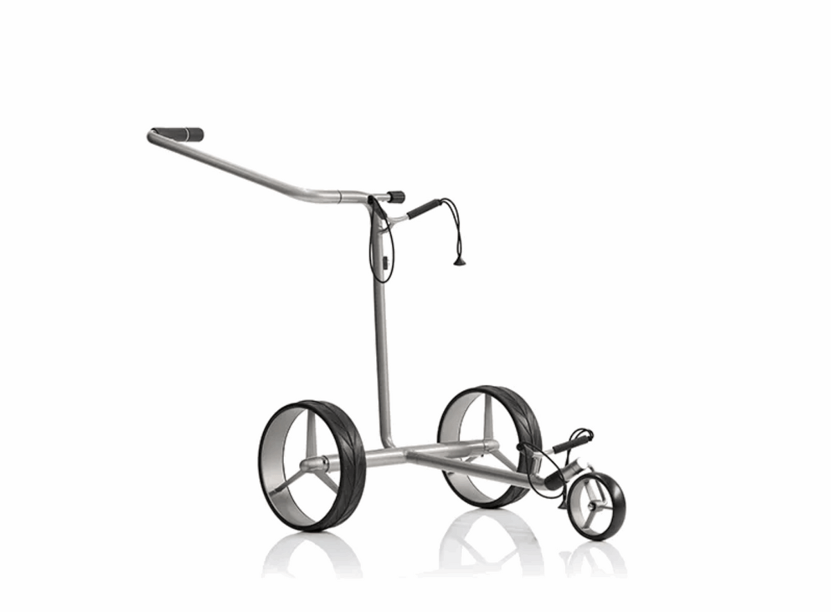 JuStar Silver 1.0 Elektrische Golftrolley – Inclusief Scorekaarthouder en Draagtas