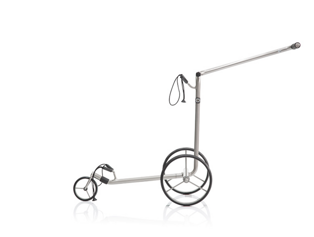 JuStar Silver 1.0 Elektrische Golftrolley – Inclusief Scorekaarthouder en Draagtas