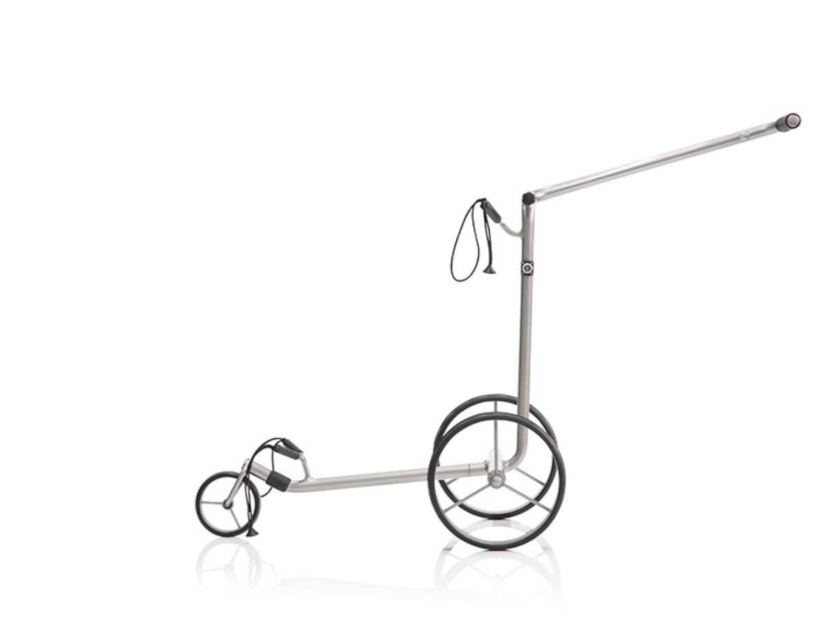 JuStar Silver 1.0 Elektrische Golftrolley – Inclusief Scorekaarthouder en Draagtas