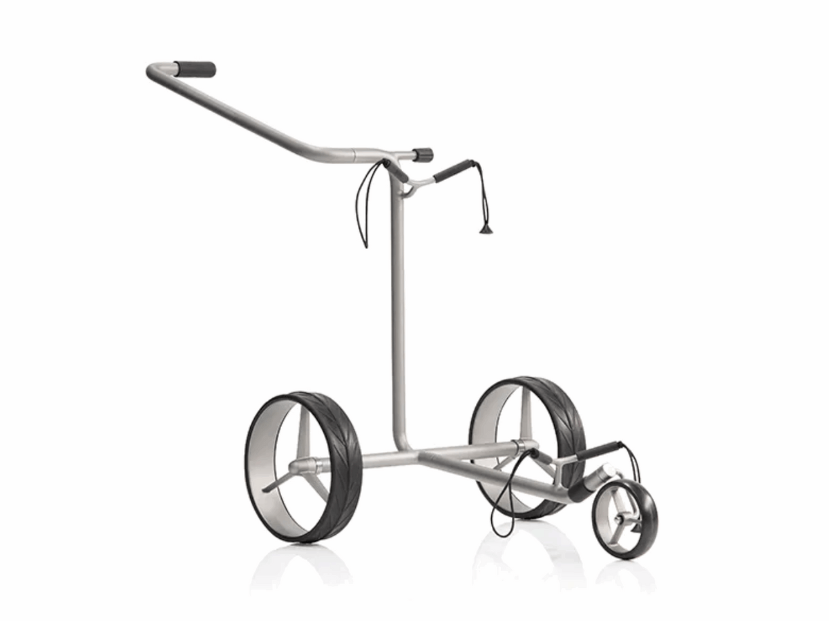 JuStar Silver 3-Wiel Golftrolley – Zilver