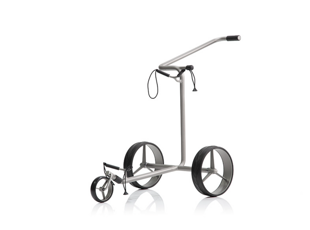JuStar Silver 3-Wiel Golftrolley – Zilver