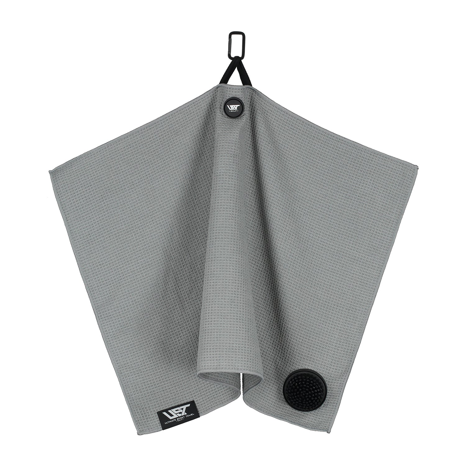 UST Premium Magnetische Golfhanddoek – Wit, Zwart of Grijs