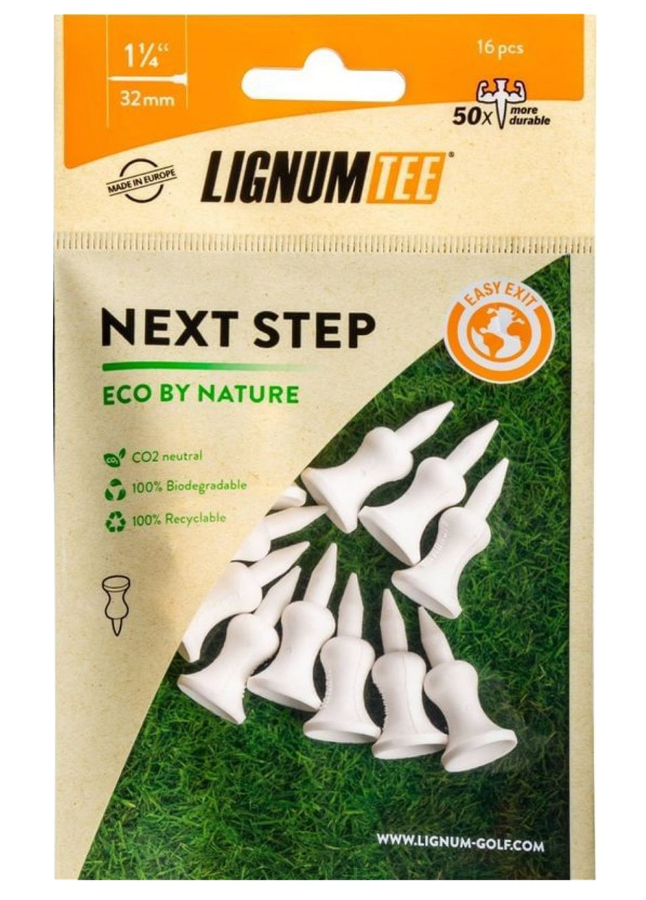 Lignum Next Step Tees – 16 Stuks