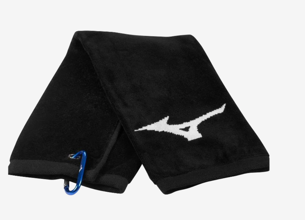 Zwarte Golfhanddoek Mizuno