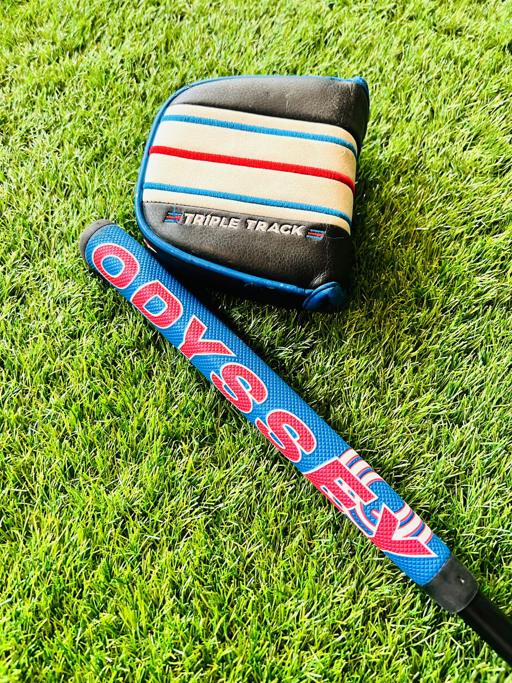 Originele Odyssey Grip op de Triple Track Putter