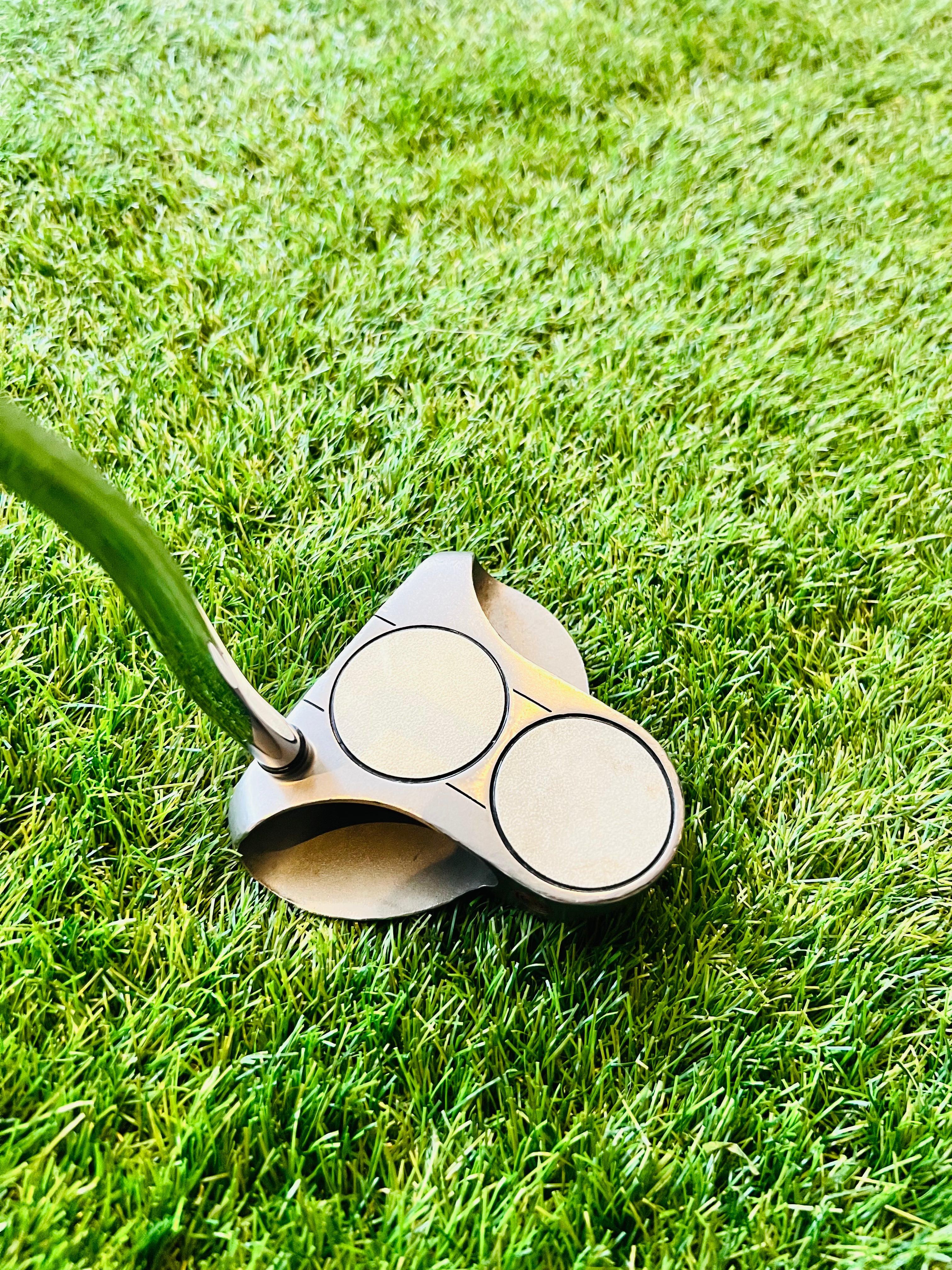 Odyssey White Steel 2 Ball Bovenaanzicht