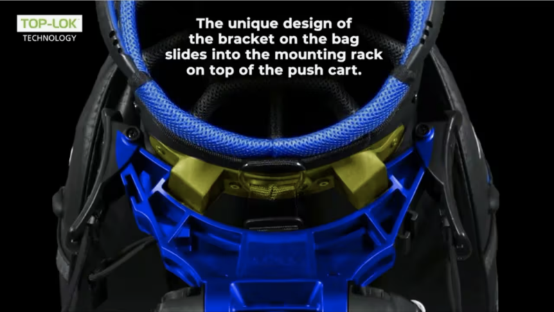 BAG BOY Cartbag BagBoy DG Lite 2 Waterdicht Zwart Blauw