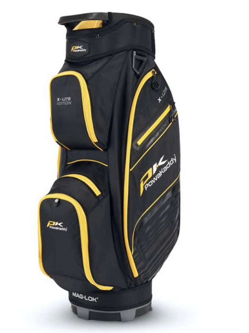 POWAKADDY X LITE GOLFTAS   CARTBAG (ZWART GEEL)