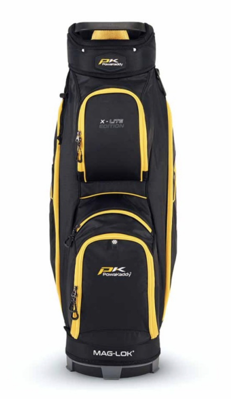 POWAKADDY X LITE GOLFTAS   CARTBAG (ZWART GEEL)