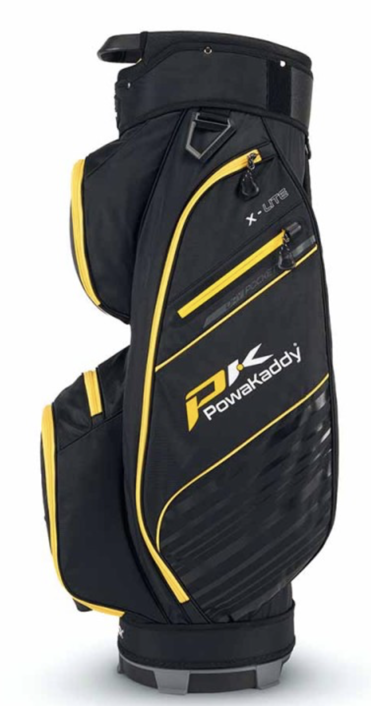 POWAKADDY X LITE GOLFTAS   CARTBAG (ZWART GEEL)