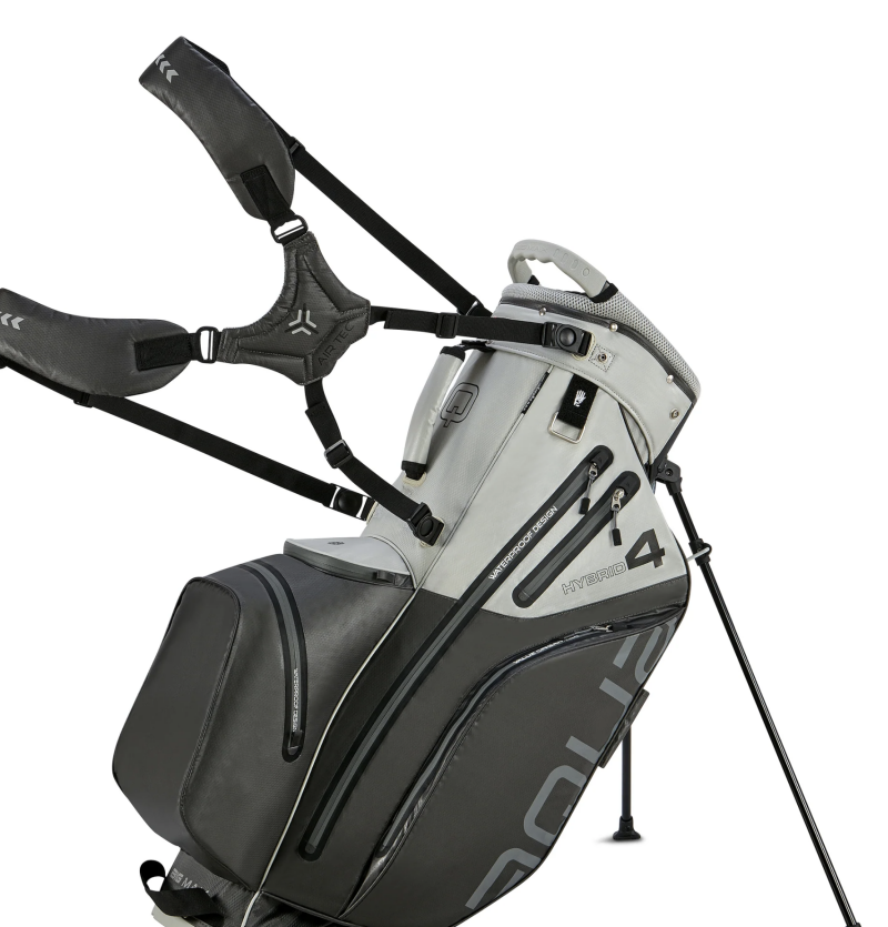 Big Max Aqua Hybrid 4  Waterdichte Golftas   Cartbag   Grijs Zwart