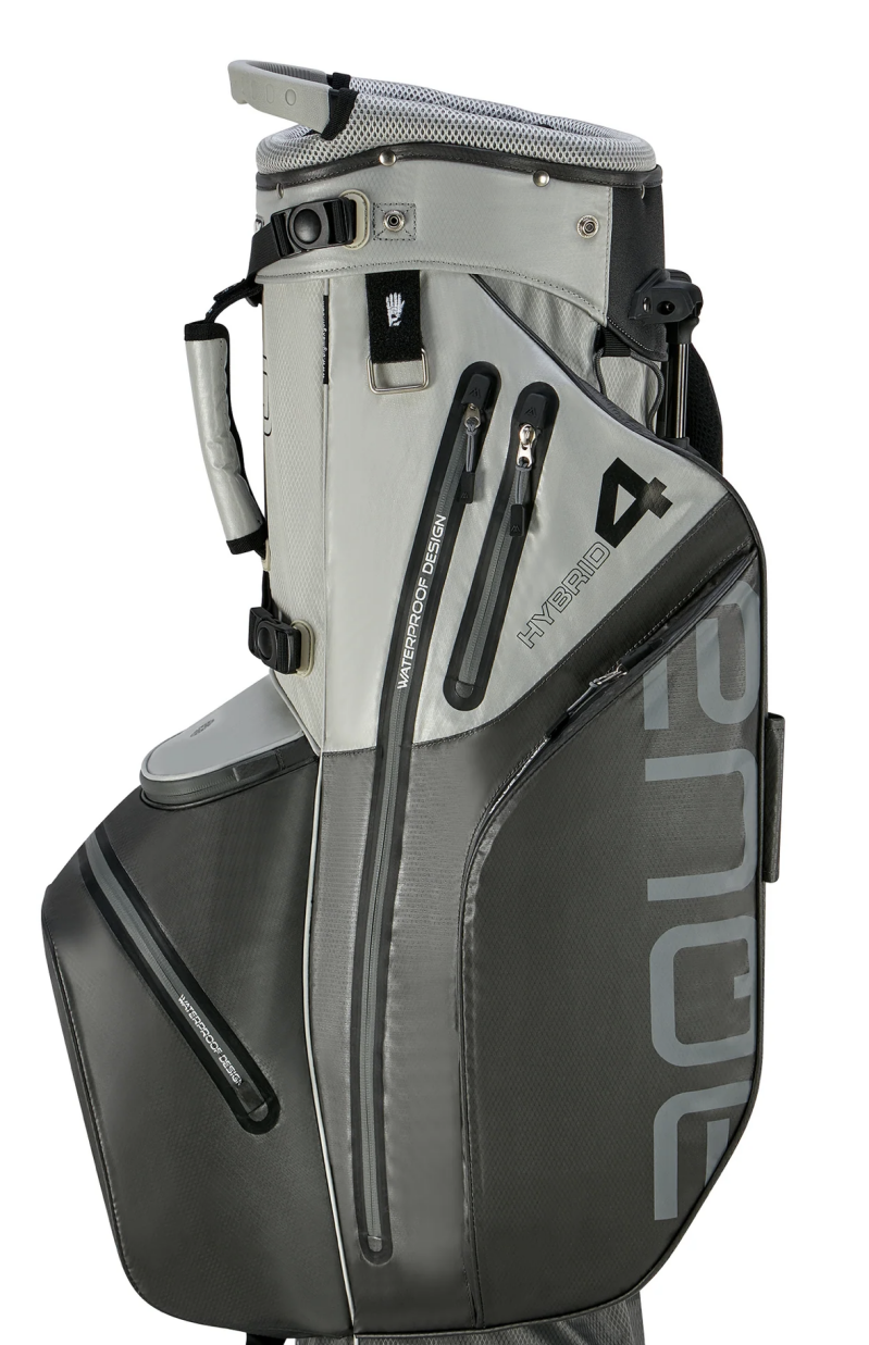 Big Max Aqua Hybrid 4  Waterdichte Golftas   Cartbag   Grijs Zwart