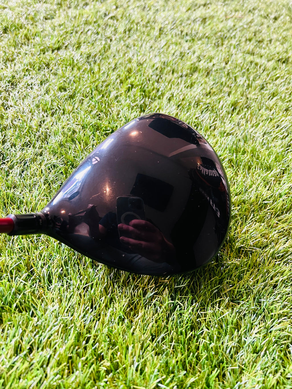 Bovenaanzicht van de Taylormade R9 driver